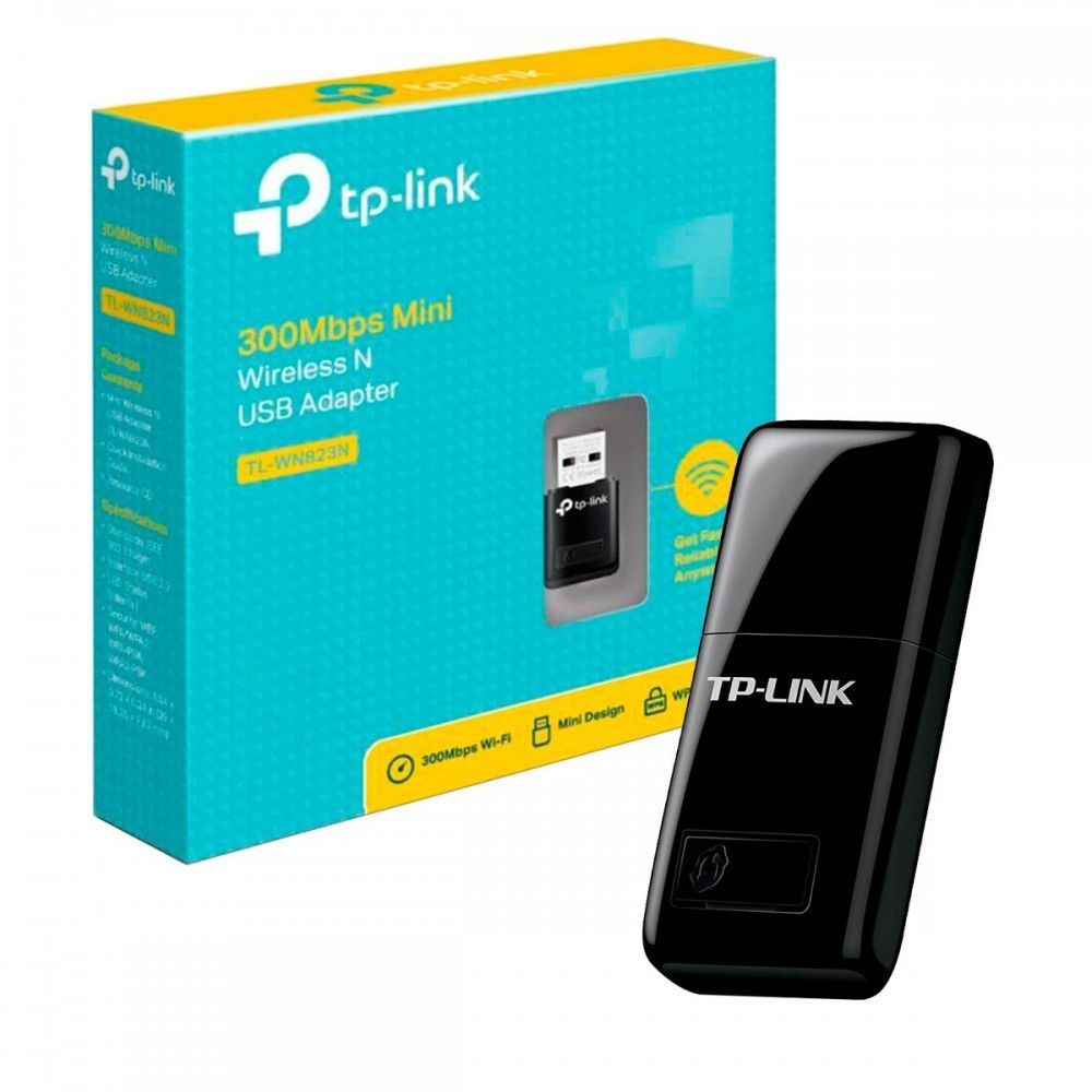 TP-LINK 300Mbps Mini Wireless N USB Adapter Wireless adapter TL-WN823N 