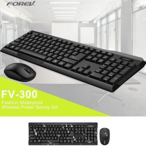 FOREV Wireless Keyboard For PC & Laptop - FV-300 -كيبورد +ماوس لاسلكي