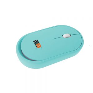 2B (MO18) Dual Mode Bluetooth - 2.4GHz Mouse with Re-Chargeable Battery - Blue ماوس لاسلكى + بلوتوث قابل للشحن
