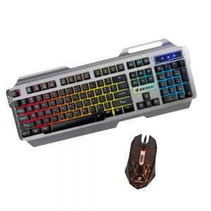 لوحة مفاتيح وماوس جيمنج Jertech Mechanic KM950 LED  Gaming Keyboard And Mouse Combo