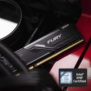 HyperX Fury 8GB 3200MHz DDR4 CL16 DIMM   Black XMP Desktop Memory رام