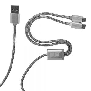 2B  Dual Micro USB Cable from USB to Two Micro USB 5 Pin (DC134)