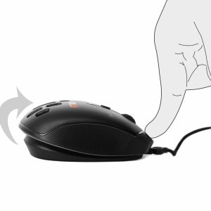 ماوس جيمنج 2B (MO867) Swing Wired Gaming Mouse 10000DPI - Black