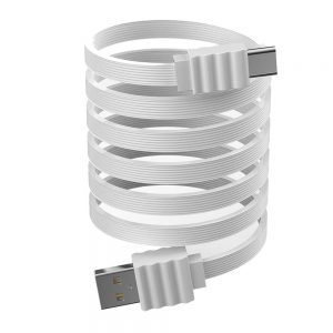 Devia Kintone Series Flat Cable USB to Type-C Sync & Charge - 1M - White Type-C