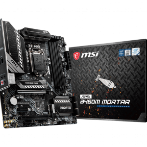 اللوحة الأم  Msi B460M MORTAR mother board Supports 10th Gen Intel Core