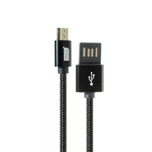 2B Cable USB Type A Reversible Plug To Micro 5Pin 1M - Black (CV177)