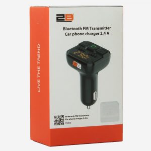 2B (FT805) Blutooth FM Transmitter Car Charger 2.4 A - Black مشغل اغانى وشاحن سيارة