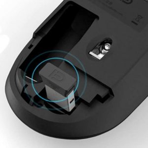 FD V1 Wireless Mouse Compact Size 3 Button Ultra Quiet Lightweight - Black  ماوس لاسلكى