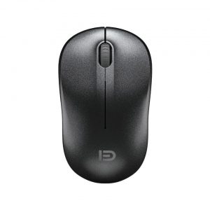 FD V1 Wireless Mouse Compact Size 3 Button Ultra Quiet Lightweight - Black  ماوس لاسلكى