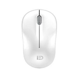FD V1 Wireless Mouse Compact Size 3 Button Ultra Quiet Lightweight - White  ماوس لاسلكى
