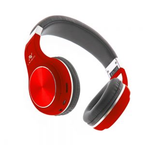 L'avvento (HP10R) Folding Bluetooth Headphone - Red سماعة رأس بلوتوث
