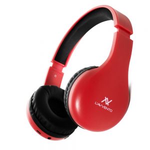 L'avvento (HP11R) Bluetooth Headphone with Stereo Plug - Red سماعة رأس بلوتوث