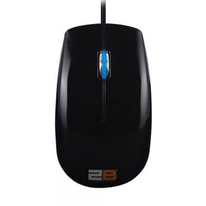 2B (MO16L) Optical wired mouse Piano finishing - (Blue * Black) &( red * black) ماوس تو بى سلكى