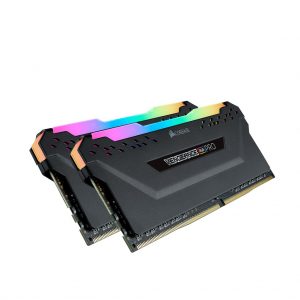 CORSAIR VENGEANCE  RGB PRO 16GB (2 x 8GB) DDR4 DRAM 3200MHz C16 Memory Kit — Black