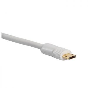 كابل شحن موبايل 3 متر L'avvento (DC16W) Micro USB Cable 5 Pin - 3M - White