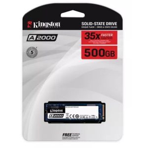 Kingston 500GB A2000 M.2 2280 Nvme Internal SSD PCIe Up to 2000MB