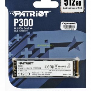 Patriot P300 M.2 PCIe Gen 3 x4 512GB SSD nvme