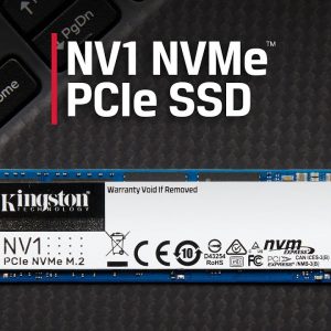 Kingston 1TB NV1 M.2 2280 Nvme Internal SSD PCIe Up to 2000MB/S with Full Security Suite SA2000M8/1000G