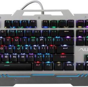 AULA  SI-2009 Mechanical keyboard - silver & Black (Rainbow lights ) - English layout