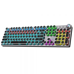 Aula F2068  Mechanical Gaming Keyboard (round frame)-English layout - black & silver -blue switch