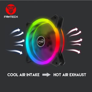FRANTECH FB-301 TURBINE RGB fan kit 3n1 W/ HUB AND REMOTE CONTROL