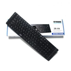 Forev GR-119 Silent Slim Spill-resistant Multimedia Keyboard