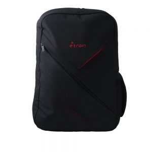 Etrain (BG810) Laptop Backpack Fits Up to 15.6 - Black with Red Lines (BG810)