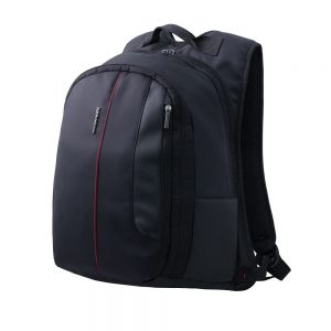L'avvento (BG913) Laptop Backpack 5.6 inch - Black with Red Line
