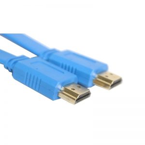 Etrain HDMI to HDMI Flat Cable 5M Gold Plated - Blue (CV892)