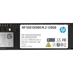 HP EX900 M.2 120GB PCIe 3.0 x4 NVMe 3D TLC NAND Internal Solid State Drive (SSD)