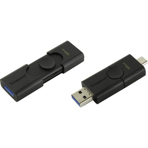 KINGSTON 64GB DataTraveler Duo USB Flash Drive USB-A and USB-C connector flash drive