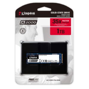 Kingston 1TB A2000 M.2 Nvme Internal SSD Up to 2000MB/S with Full Security