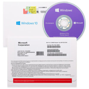 Microsoft Windows 10 Professional 64 Bit ENGLISH Intl 1pk DSP OEL DVD Version 20H2