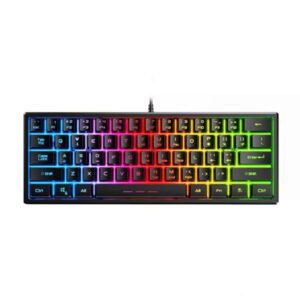 FOREV FV-61 RGB 60% Gaming Keyboard – Mechanical Feeling – 61 keys | Black
