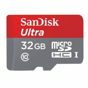 SanDisk 32GB Ultra microSDHC 80MB UHS-I card
