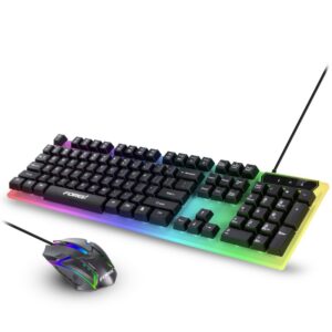 FOREV FV-Q3055 GAMING PACK OF KEYBOARD AND MOUSE WITH RGB LIGHTS. 1000DP