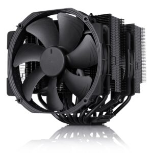 Noctua quiet CPU cooler NH-D15 chromax.black. All-black version of award-winning