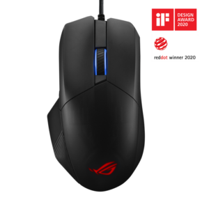 ASUS ROG Chakram Core gaming mouse featuring programmable joystick