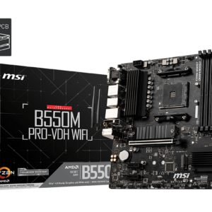 MSI B550M PRO-VDH WIFI Supports AMD Ryzen 5000 & 3000 Series
