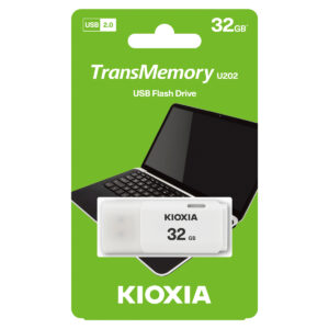 KIOXIA TransMemory U202W Flash memory 32GB usb2 (LU202W032GG4) فلاشة 32 جيجا