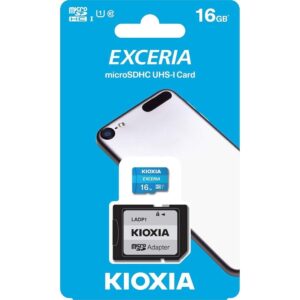 Kioxia MicroSD Exceria Memory Card 16GB - LMEX1L016GG2 كارت ميمورى 16 جيجا
