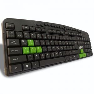 Zero Keyboard ZR-2608 Multimedia for Computer and Laptop Black&Green