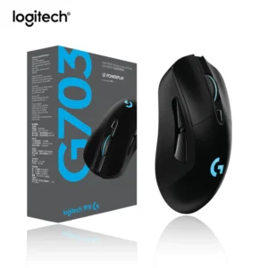Logitech (G703) Lightspeed Wireless  Gaming Mouse - RGB - 16000 DPI - Black (HighCopy)
