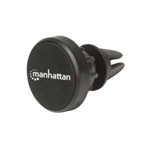Manhattan Magnetic Car Air-Vent Phone Mount Adjustable Clip-on Quick Attach and Release Non-Skid Pad - Black