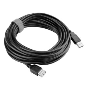 E-train USB 2.0 A Male to A Female Active Extension Cable - 5M - Black
