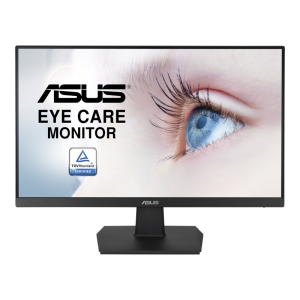 ASUS VA24EHE Eye Care Monitor – 24 inch (23.8 inch viewable), Full HD, IPS, Frameless, 75Hz, Adaptive-Sync/FreeSync™, Low Blue Light, Flicker Free, Wall Mountable