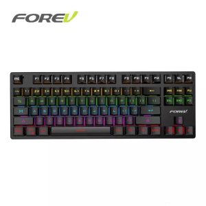 FOREV KEYBOARD MICHANICAL /BLUE SWITCH/WIRED USB/GAMING/METAL (FV-Q301)