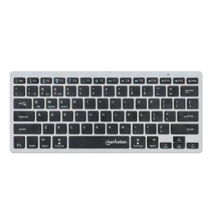 Manhattan Ultra Slim Dual-Mode Wireless Keyboard - Dark Gray / Black