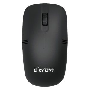 E-train (MO10) Wireless Optical Mouse 1200DPI - Black & Gray