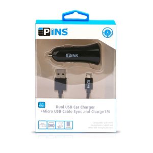 Pins Car charger Micro USB 3.1A 2USB